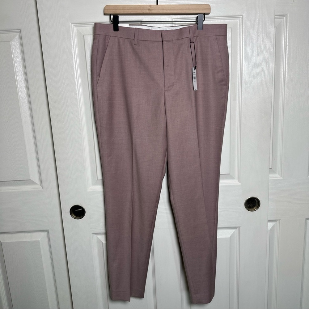 Express Pink Dress Pants with Tapered Leg